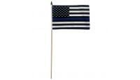 Thin Blue Line 8x12in Stick Flag