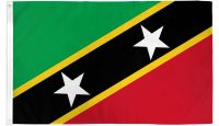 St. Kitts & Nevis Printed Polyester Flag 3ft by 5ft