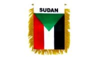 Sudan Rearview Mirror Mini Banner 4in by 6in