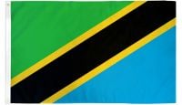 Tanzania Printed Polyester Flag 2ft by 3ft
