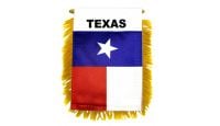 Texas Rearview Mirror Mini Banner 4in by 6in