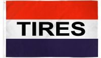 Tires Printed Polyester Flag 3ft by 5ft