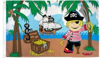 Treasure Island Boy Pirate Printed Polyester Flag 3ft by 5ft
