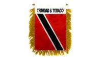 Trinidad & Tobago Rearview Mirror Mini Banner 4in by 6in