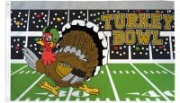 Turkey Bowl Printed Polyester Flag 3ft by 5ft
