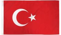 Turkey   Printed Polyester Flag 3ft by 5ft