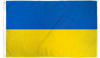 Ukraine Printed Polyester Flag 2ft by 3ft