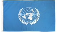 United Nations  Printed Polyester Flag 3ft by 5ft