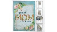 H&G Studios Greatest Mom Ever  Printed Polyester Flag 12in by 18in