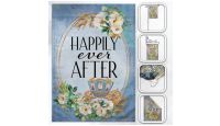 H&G Studios Happily Ever After Fairy Tale  Printed Polyester Flag 12in by 18in 