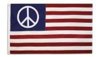 Embroidered Polyester USA Peace Flag 3ft by 5ft.