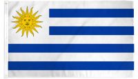 Uruguay  Printed Polyester Flag 3ft by 5ft
