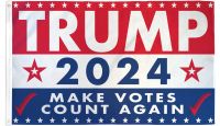 Trump 2024 Make Votes Count Again Printed Polyester Flag 3ft by 5ft