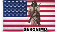 USA Geronimo Printed Polyester Flag 3ft by 5ft