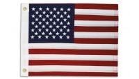 Embroidered Polyester American Flag 12in by 18in.