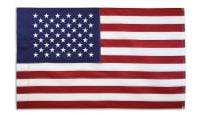 Embroidered Polyester USA Sleeved Flag 3ft by 5ft.