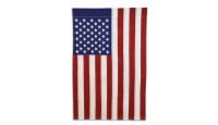Embroidered Polyester USA Sleeved Flag 28.5in by 43.5.