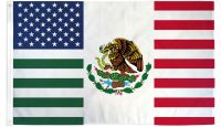 USA/Mexico Friendship Printed Polyester Flag 3ft by 5ft