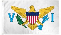 US Virgin Islands   Printed Polyester Flag 3ft by 5ft
