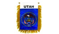 Utah Rearview Mirror Mini Banner 4in by 6in