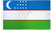 Uzbekistan Printed Polyester Flag 2ft by 3ft
