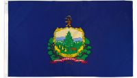 Vermont Printed Polyester Flag 2ft by 3ft