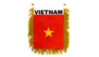 Vietnam Rearview Mirror Mini Banner 4in by 6in