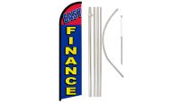 Easy Finance Windless Banner Flag & Pole Kit