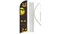 Halloween Eyes Windless Banner Flag & Pole Kit