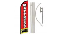 Mattress Sale Windless Banner Flag & Pole Kit