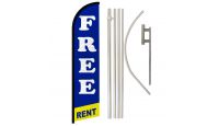 Free Rent Windless Banner Flag & Pole Kit