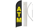 ATM Windless Banner Flag & Pole Kit