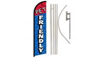 Pet Friendly Windless Banner Flag & Pole Kit