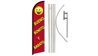 Bueno Bonito Y Barato Windless Banner Flag & Pole Kit