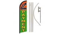 Low Down Payment Windless Banner Flag & Pole Kit