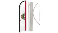 California Windless Banner Flag & Pole Kit