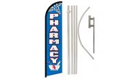 Pharmacy Windless Banner Flag & Pole Kit