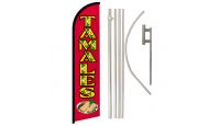 Tamales Windless Banner Flag & Pole Kit