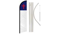 Christian Windless Banner Flag & Pole Kit