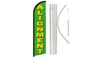 Alignment (Green) Windless Banner Flag & Pole Kit