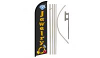 Jewelry Windless Banner Flag & Pole Kit