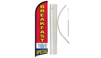 Breakfast Special Windless Banner Flag & Pole Kit