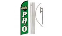 Pho  Windless Banner Flag & Pole Kit
