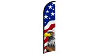 USA Eagle Superknit Polyester Windless Flag Size 11.5ft by 2.5ft