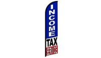 Income Tax Service Superknit Polyester Windless Flag Size 11.5ft by 2.5ft