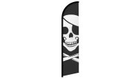 Pirate Superknit Polyester Windless Flag Size 11.5ft by 2.5ft