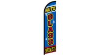 Auto Glass Specialists Superknit Polyester Windless Flag Size 11.5ft by 2.5ft
