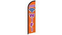 Free Wifi Superknit Polyester Windless Flag Size 11.5ft by 2.5ft