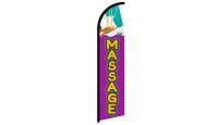 Massage Superknit Polyester Windless Flag Size 11.5ft by 2.5ft