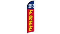 Buy 1 Get 1 Free Superknit Polyester Windless Flag Size 11.5ft by 2.5ft